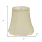 Ivory Monay Shantung Silk Bell Lamp Shade