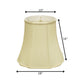 Antiqued White Monay Shantung Silk Bell Lamp Shade