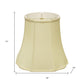 Antiqued White Monay Shantung Silk Bell Lamp Shade
