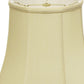 Antiqued White Monay Shantung Silk Bell Lamp Shade