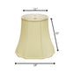Antiqued White Monay Shantung Silk Bell Lamp Shade