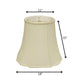 Ivory Monay Shantung Silk Bell Lamp Shade