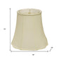 Ivory Monay Shantung Silk Bell Lamp Shade