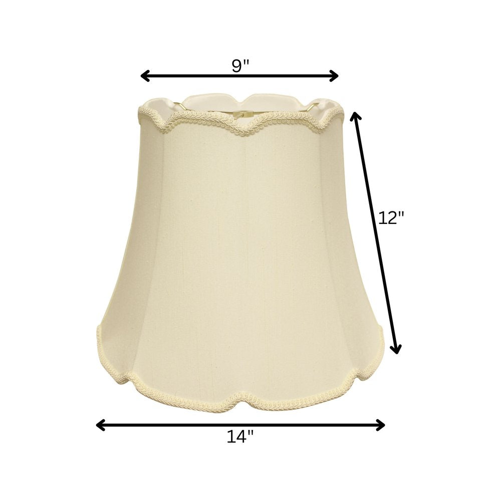 Ivory Monay Shantung Silk Empire Lamp Shade