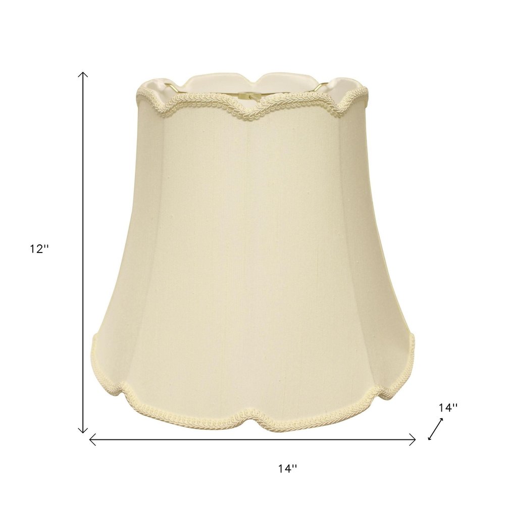 Ivory Monay Shantung Silk Empire Lamp Shade