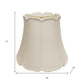 White Monay Shantung Silk Empire Lamp Shade