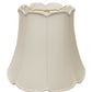 White Monay Shantung Silk Empire Lamp Shade