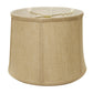 13" Golden Fiber Drum Throwback Burlap Lampshade