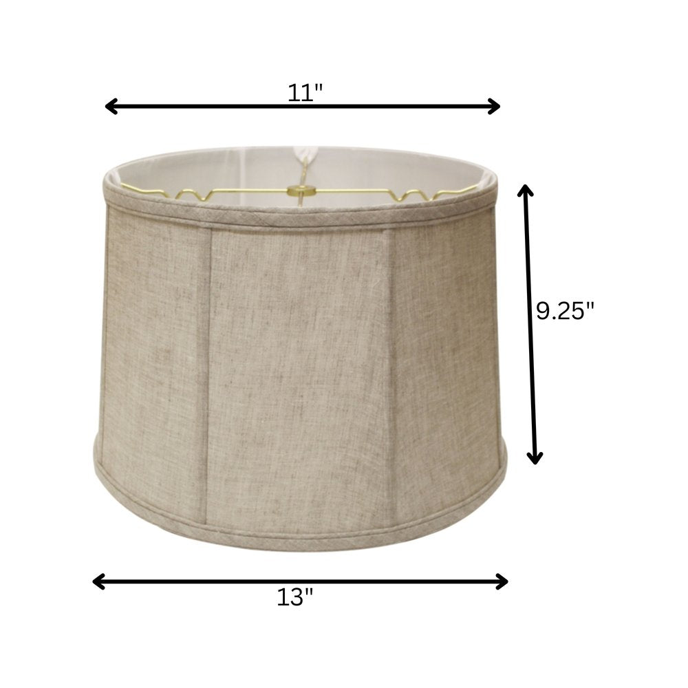 Cream Linen Drum Lamp Shade