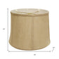 Gold Burlap Drum Lamp Shade