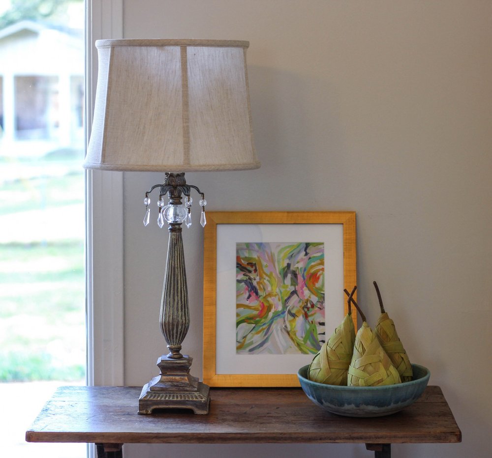 Cream Linen Drum Lamp Shade