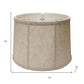 Cream Linen Drum Lamp Shade