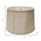 Cream Linen Drum Lamp Shade