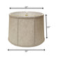 Cream Linen Drum Lamp Shade