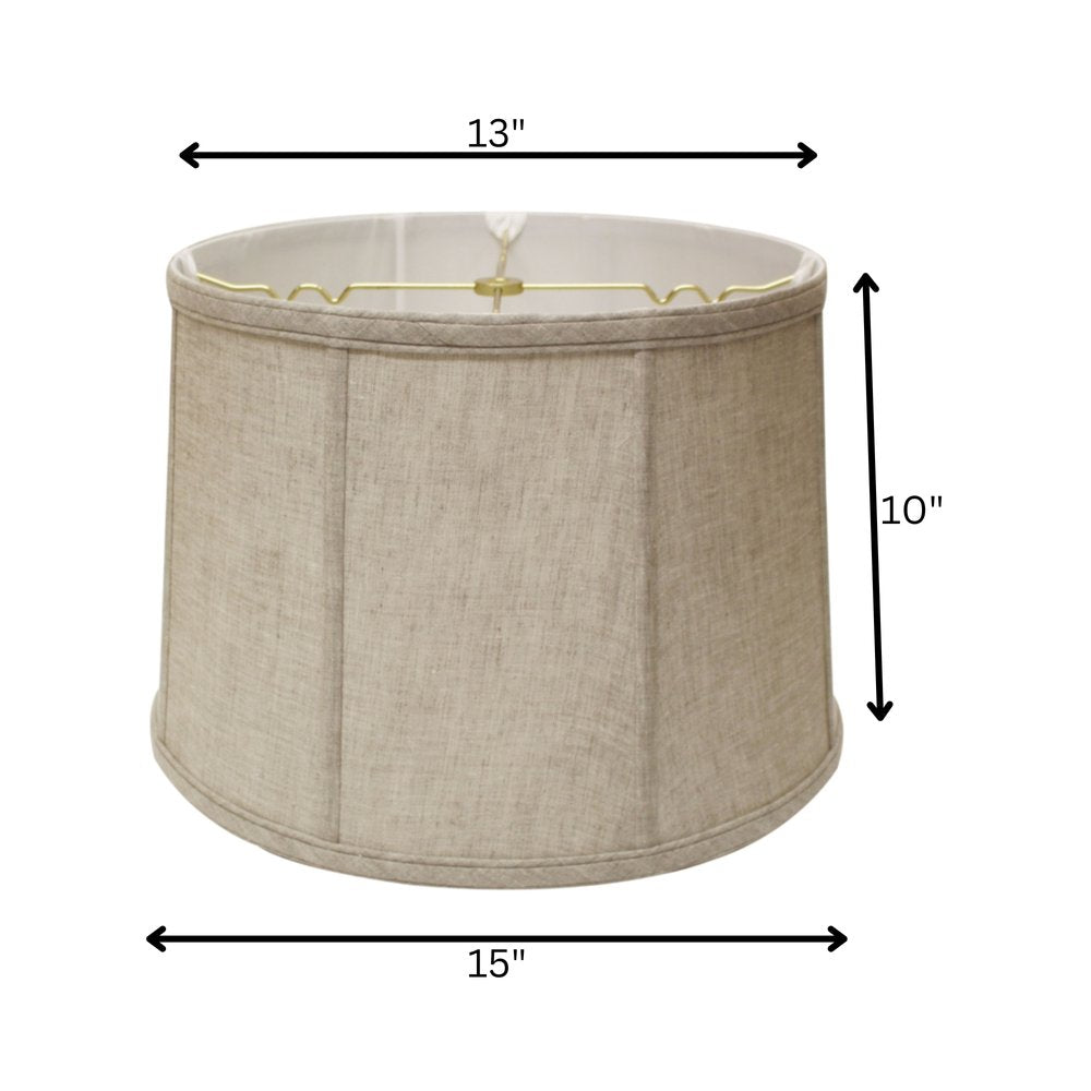 Cream Linen Drum Lamp Shade