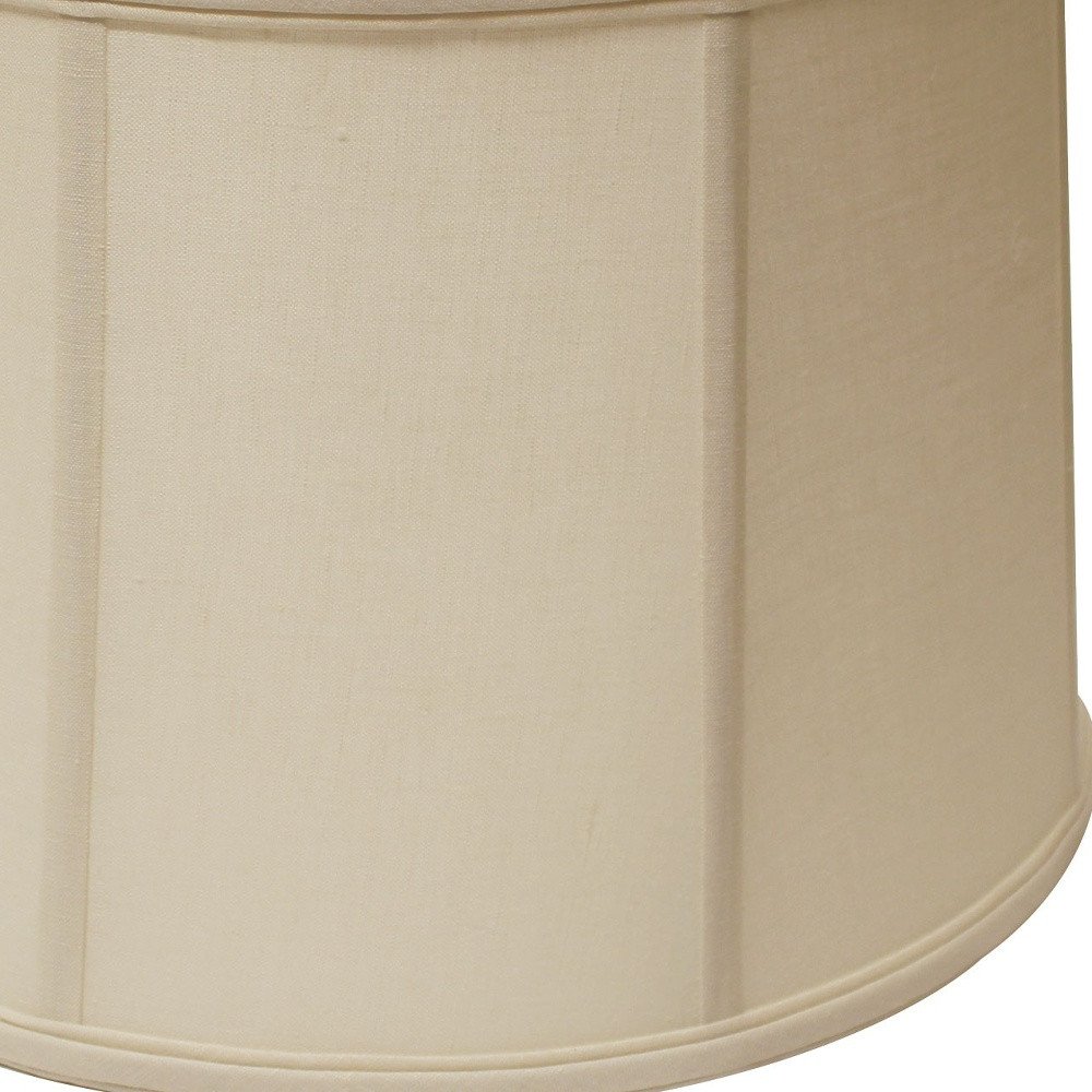 Vanilla Linen Drum Lamp Shade