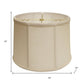 Vanilla Linen Drum Lamp Shade