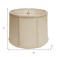 Vanilla Linen Drum Lamp Shade
