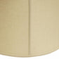 15" Pale Brown Throwback Drum Linen Lampshade