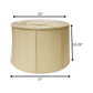 17" Pale Brown Throwback Drum Linen Lampshade