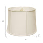 White Linen Drum Lamp Shade