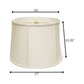 White Linen Drum Lamp Shade
