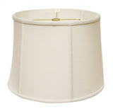 White Linen Drum Lamp Shade
