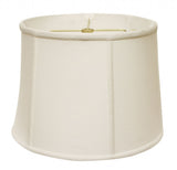 White Linen Drum Lamp Shade