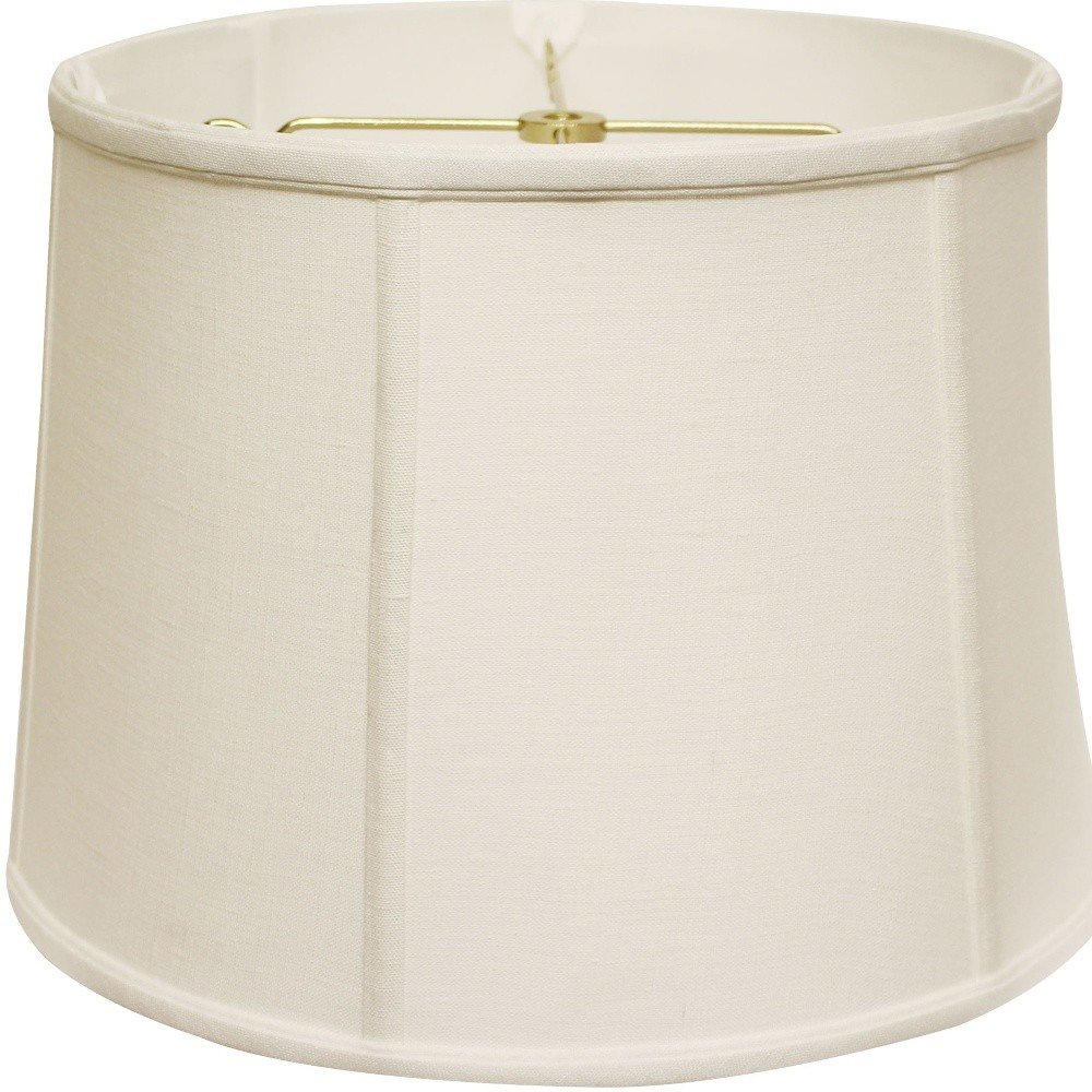 White Linen Drum Lamp Shade