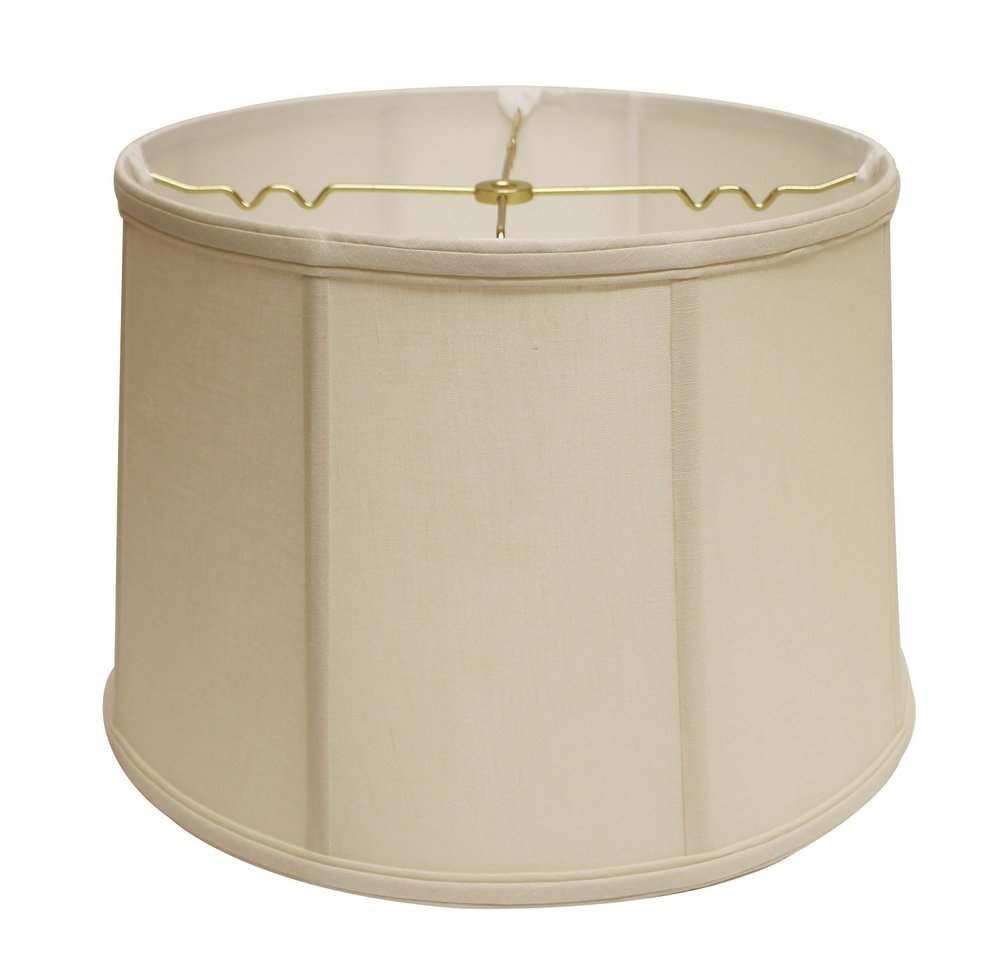 19" Off White Throwback Drum Linen Lampshade
