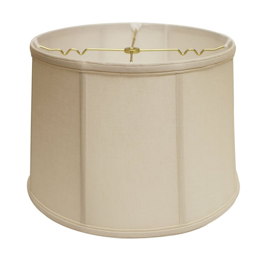 19" Off White Throwback Drum Linen Lampshade