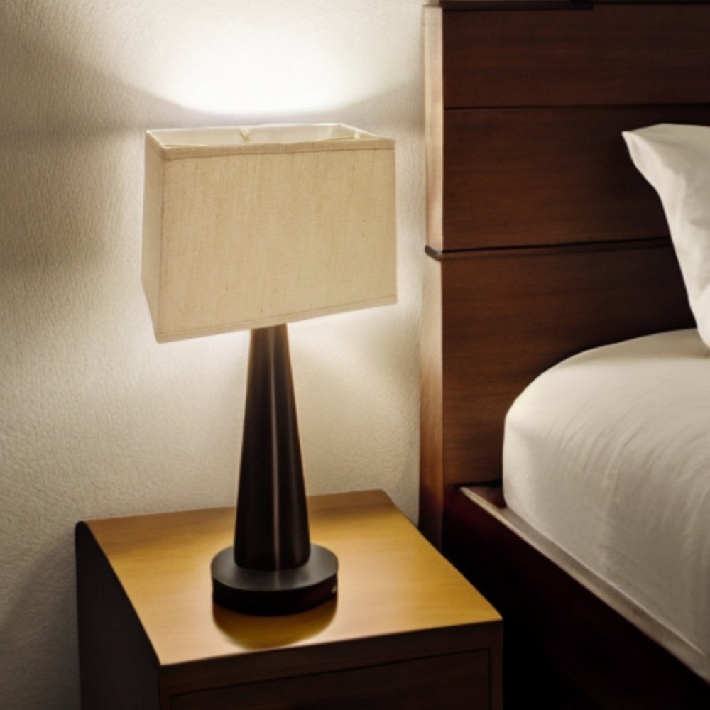 Gold Burlap Lamp Shade