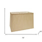 16" Golden Fiber Throwback Rectangle Burlap Lampshade