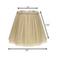 Taupe Shantung Silk Square Lamp Shade