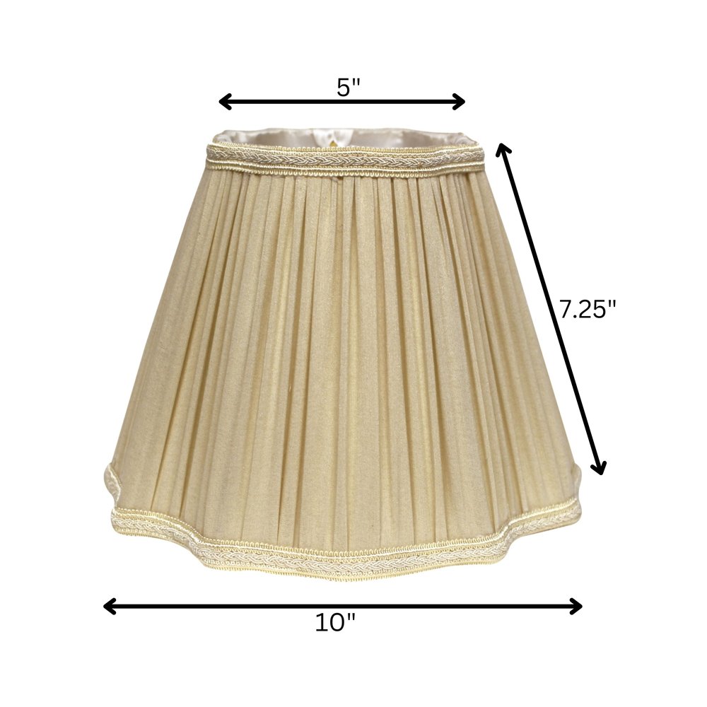Taupe Shantung Silk Square Lamp Shade