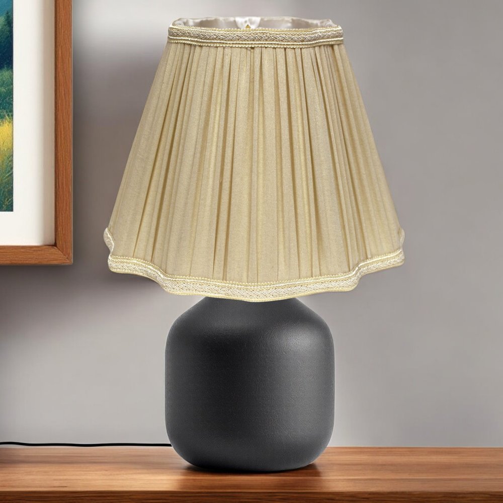 Taupe Shantung Silk Square Lamp Shade