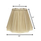 Taupe Shantung Silk Square Lamp Shade