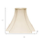 Ivory Shantung Silk Square Lamp Shade