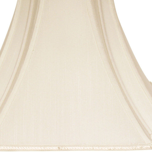 Ivory Shantung Silk Square Lamp Shade