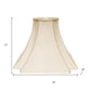 Ivory Shantung Silk Square Lamp Shade