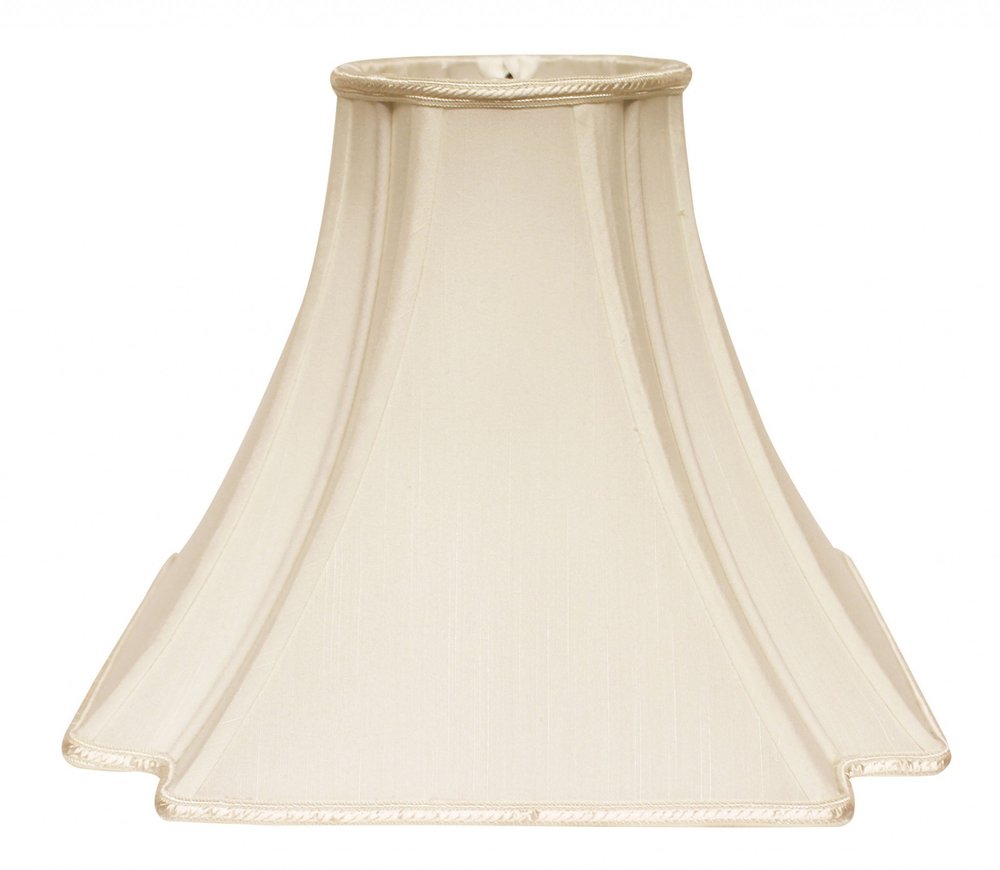 Ivory Shantung Silk Square Lamp Shade