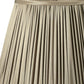 Ash Gray Taffeta Pleated Empire Lamp Shade
