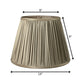 Ash Gray Taffeta Pleated Empire Lamp Shade