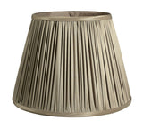 Ash Gray Taffeta Pleated Empire Lamp Shade