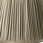 Ash Gray Taffeta Pleated Empire Lamp Shade