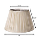 Cream Taffeta Pleated Empire Lamp Shade