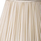 Cream Taffeta Pleated Empire Lamp Shade