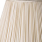 Cream Taffeta Pleated Empire Lamp Shade