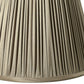 18" Ash Slanted Pleated Tafetta Lampshade