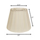 20" Ivory Slanted English Box Shantung Lampshade